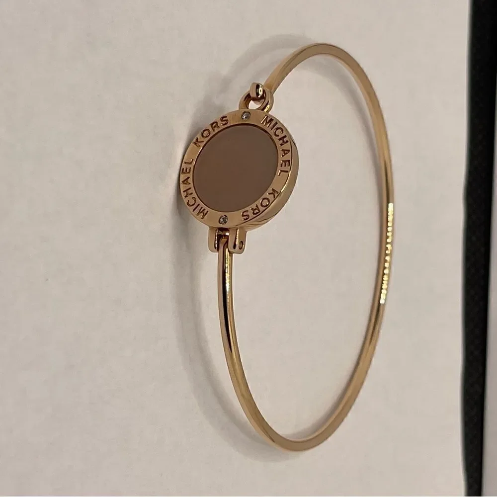 Bangle bracelet MICHAEL KORS rose gold tone - Picture 2 of 10